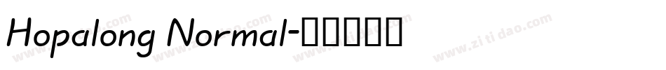 Hopalong Normal字体转换